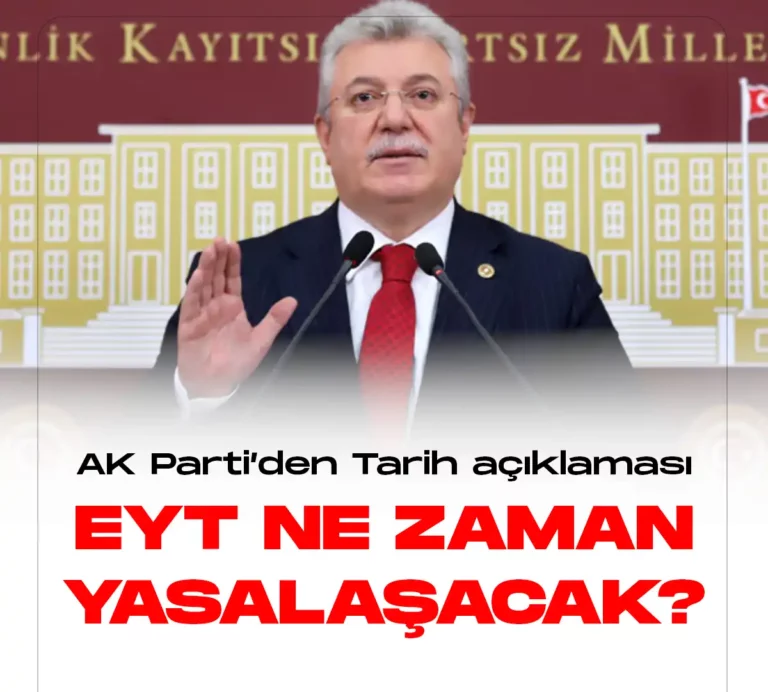 EYT konusunda AK Partiden tarih açıklaması geldi.