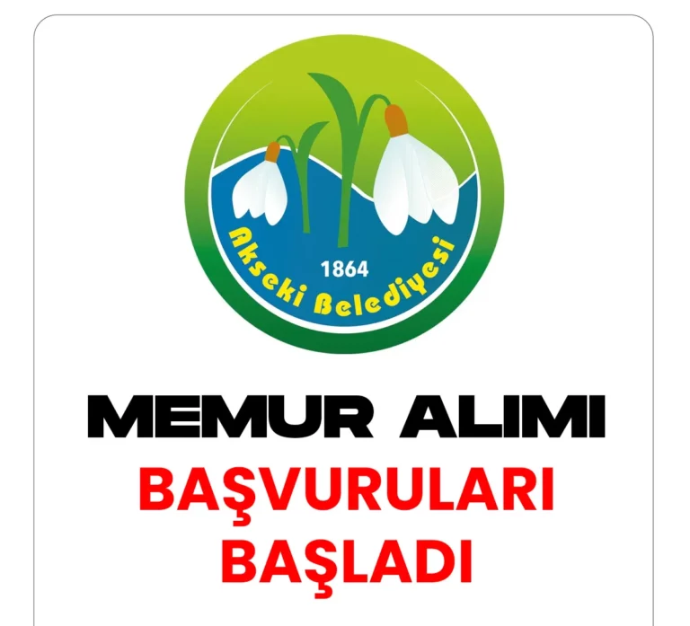 Akseki belediyesi memur alımı başvuruları başladı.