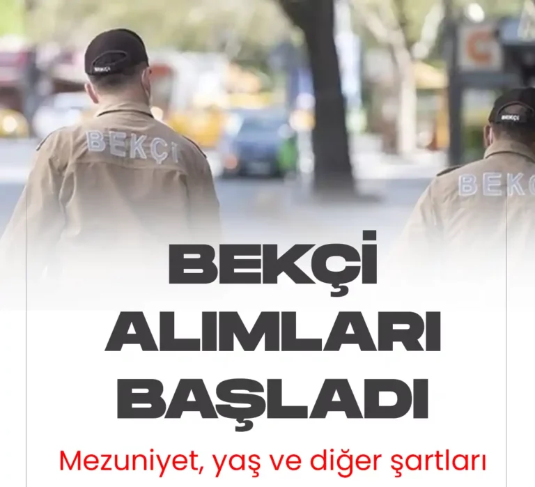 Bekçi alımı başvuru şartları ve diğer detaylar bu haberimizde.