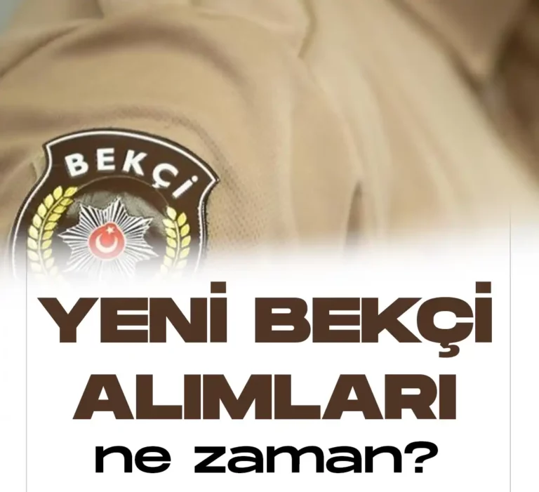 Yeni bekçi alımı başvuruları bekleniyor.