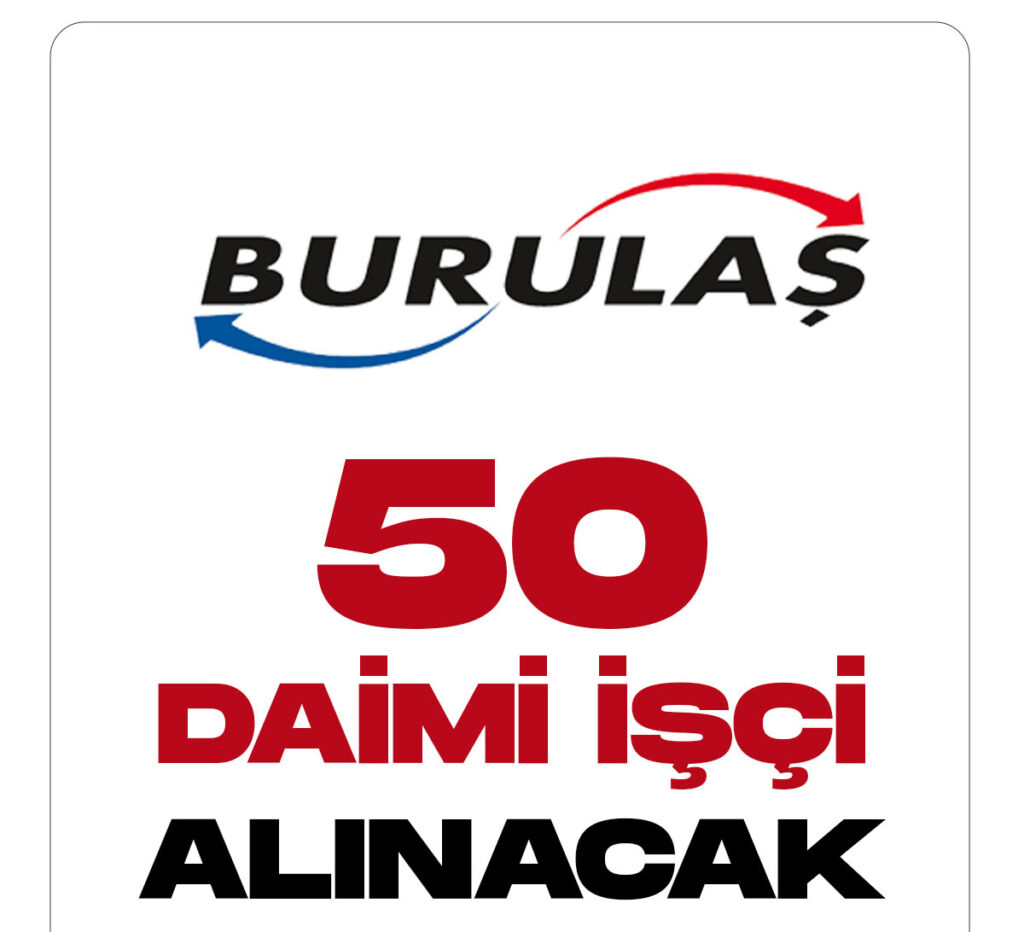 Burulaş daimi işçi alımı yapacak.İŞKUR üzerinden yayımlanan duyuruda Bursa Ulaşım Toplu Taşıma'ya 50 otobüs şoförü alımı yapılacağı kaydedildi.
