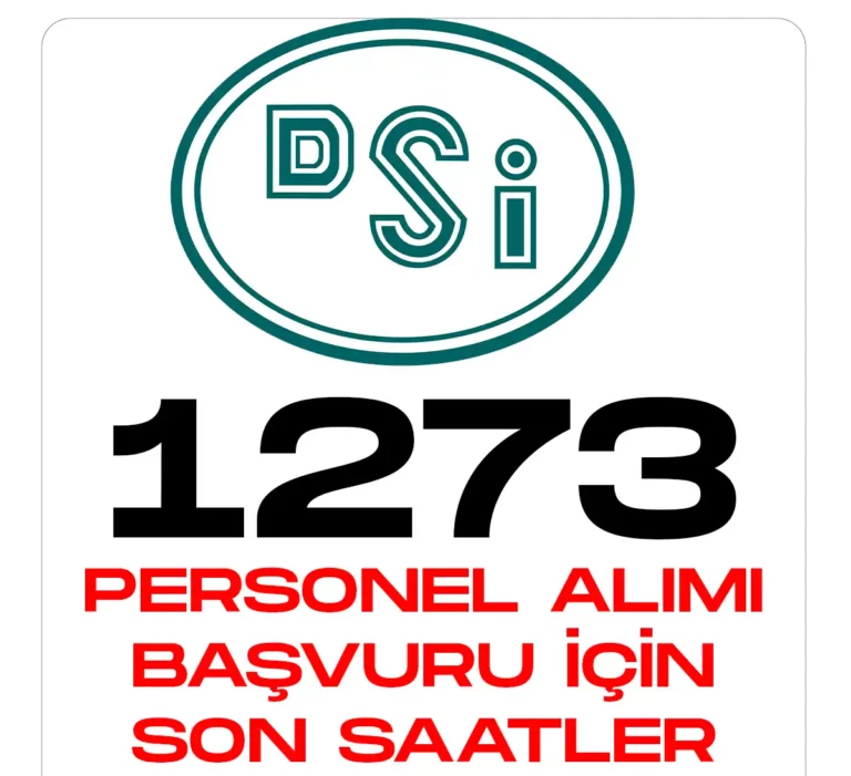 Devlet Su İşlerine 1273 Personel Alımı Başvurularında Son Saatler