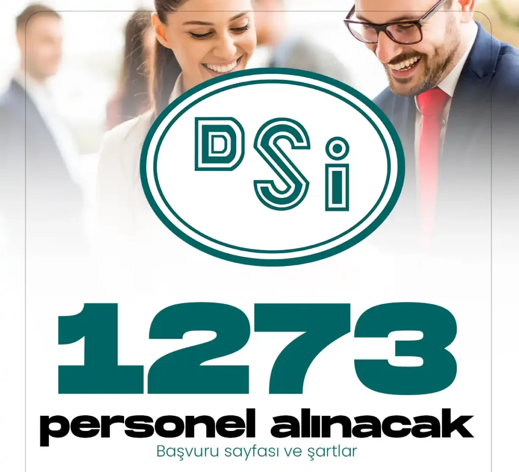 Devlet Su İşleri Genel Müdürlüğü 1273 personel alacak.