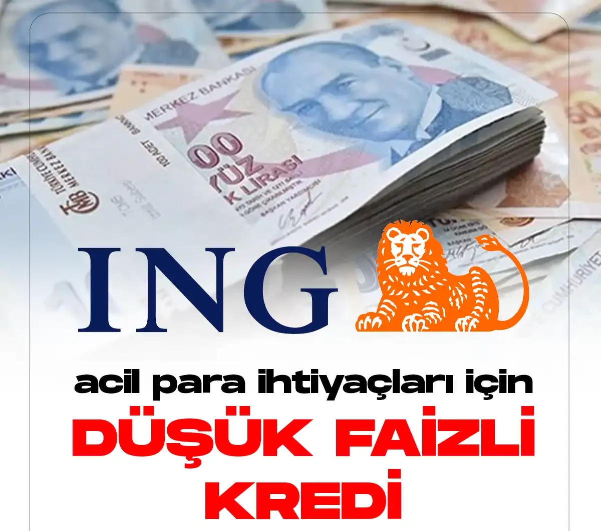 ING Bank düşük faizli kredi kampanyasını duyurdu.