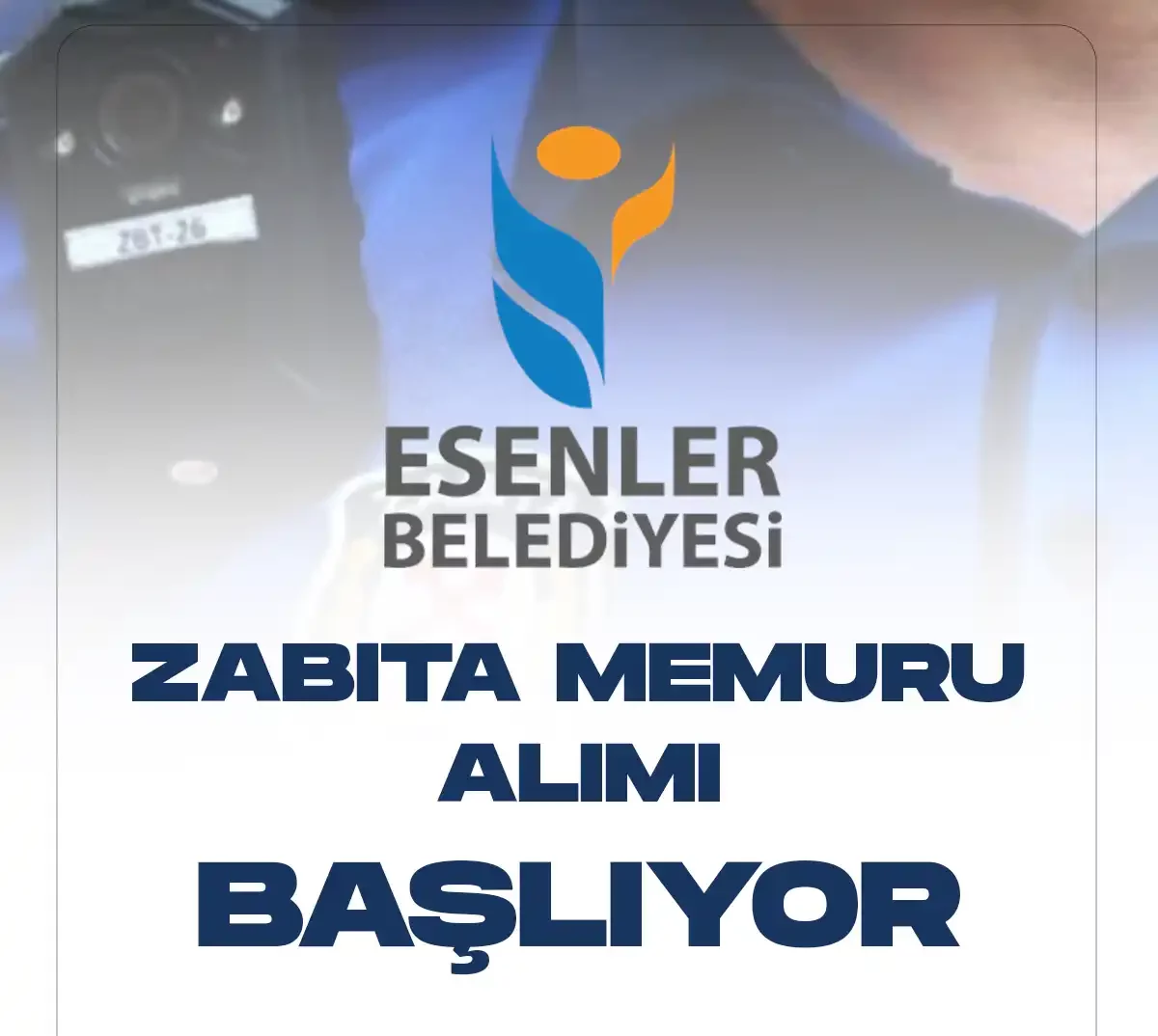 İstanbul Esenler Belediyesi KPSS en az 70 puan şartıyla kadın-erkek zabıta memuru alımları için başvuru işlemleri başlıyor.