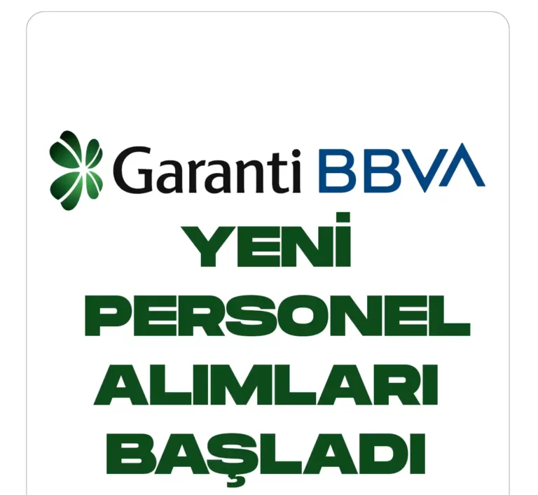 Garanti BBVA personel alımları yapacak