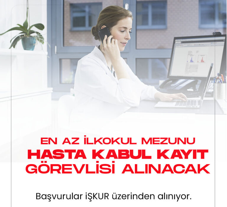 En az ilkokul mezunu hasta kabul-kayıt görevlisi alımı duyuruları İŞKUR üzerinden yayımlandı. Yayımlanan duyurulara göre 49 hasta kabul-kayıt görevlisi alımı yapılacağına yer verildi.