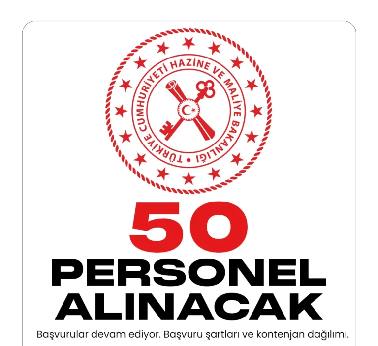 Hazine ve Maliye Bakanlığı personel alımı başvuruları devam ediyor. 21 Aralık'ta yayımlanan duyuruya göre Hazine ve Maliye Bakanlığına 50 uzman yardımcısı alımı yapılacağı aktarıldı.