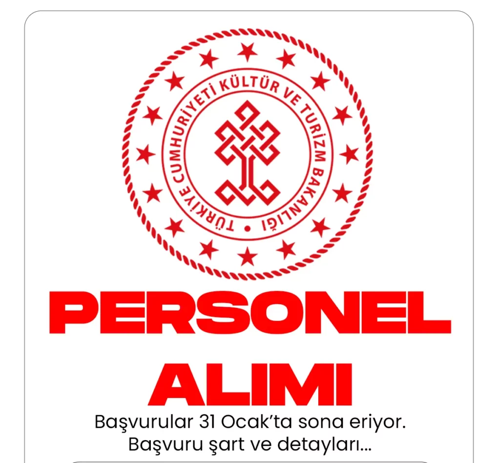 Kültür ve Turizm Bakanlığı uzman yardımcısı alımı başvuruları devam ediyor.Başvurular 16 Ocak'ta başladı. Başvuru işlemleri e-Devlet şifresiyle Kariyer Kapısı adresi üzerinden gerçekleştiriliyor.