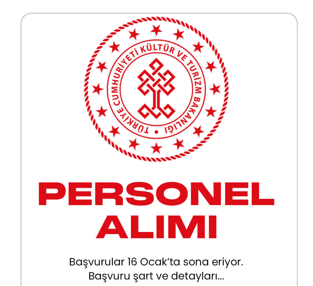 Kültür ve Turizm Bakanlığı Yatırım İşletmeleri Genel Müdürlüğü personel alımı başvurularında son günlere girildi.