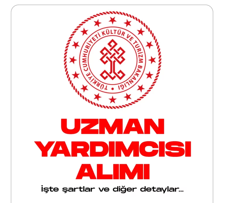 Kültür ve Turizm Bakanlığı uzman yardımcısı alımı başvuruları devam ediyor.