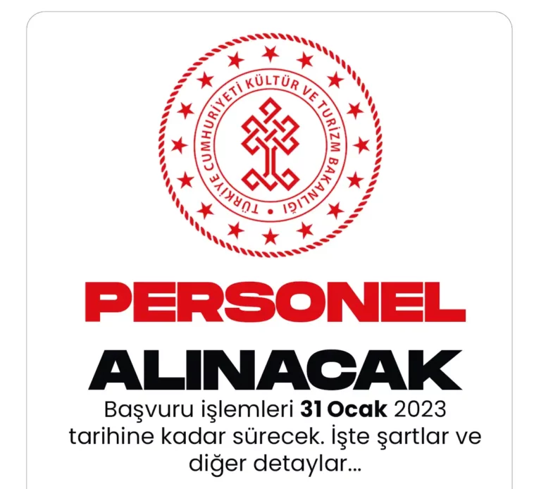 Kültür ve Turizm Bakanlığı 10 uzman yardımcısı alımı başvuruları sürüyor.
