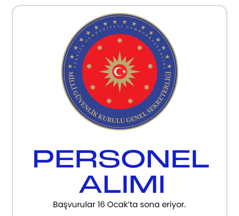 Milli Güvenlik Kurulu Genel Sekreterliği(MGK) personel alımı süreci devam ediyor. 8 Aralık 2022 tarihinde yayımlanan duyuruda, Milli Güvenlik Kuruluna sınavla 10 uzman yardımcısı alınacağına yer verildi.