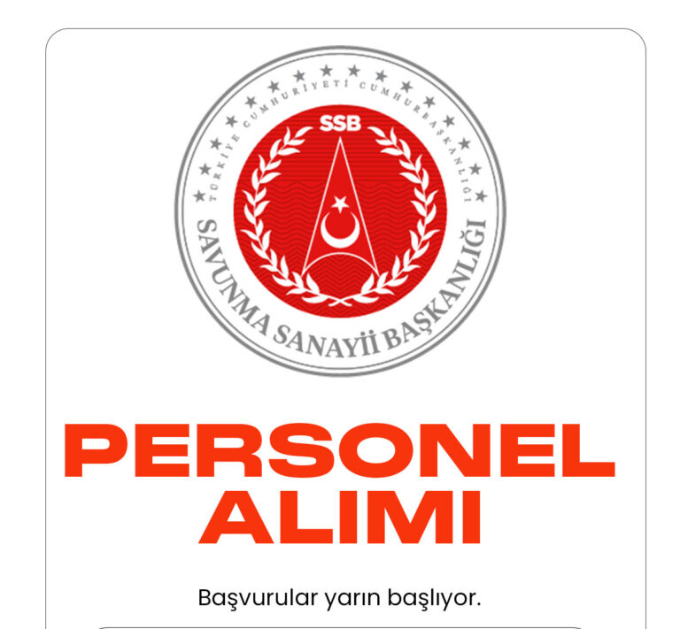 Cumhurbaşkanlığı Savunma Sanayii Başkanlığı uzman yardımcısı alımı başvuruları yarın başlıyor.