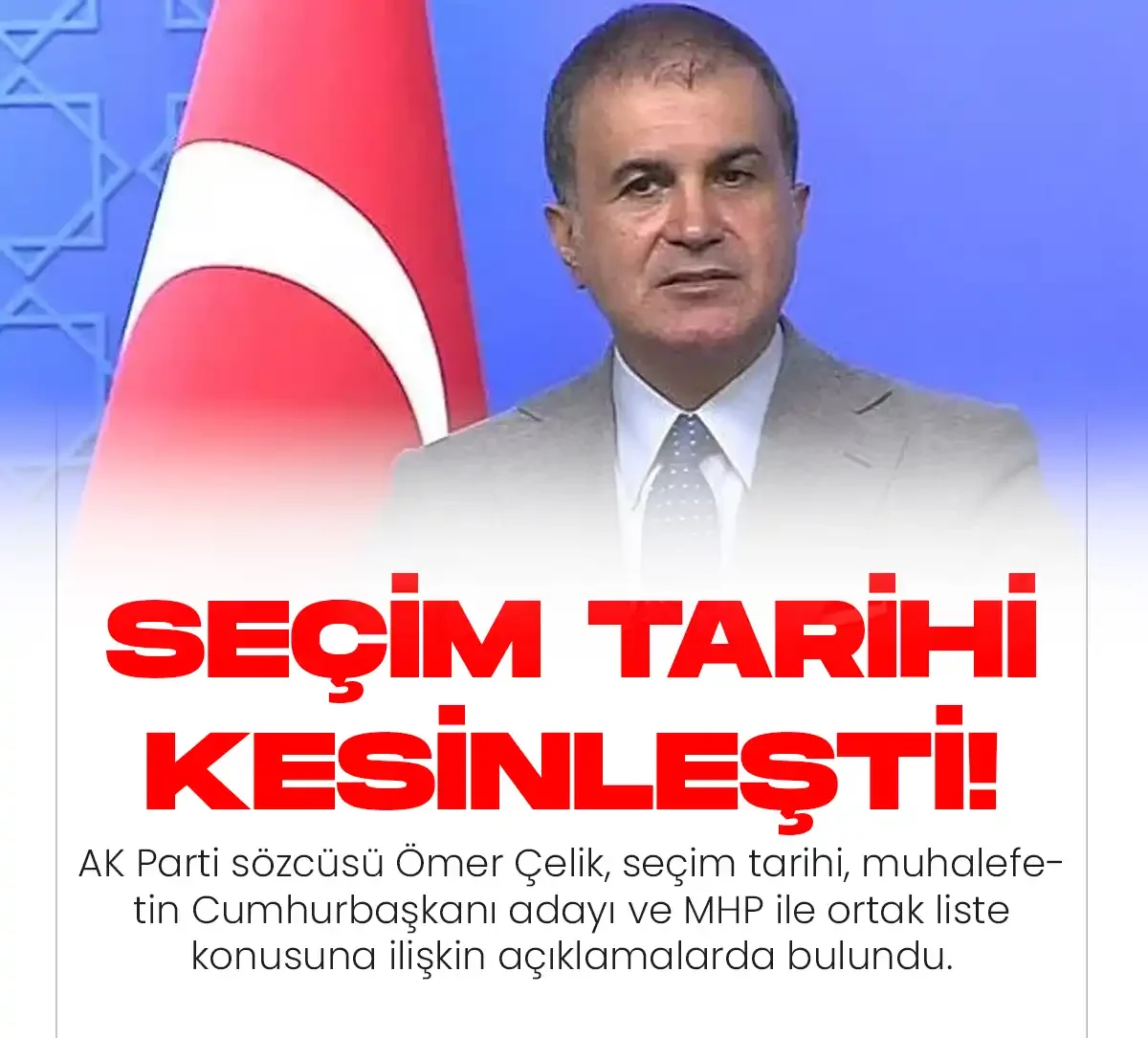 AK Parti sözcüsünden seçim tarihi açıklaması geldi.