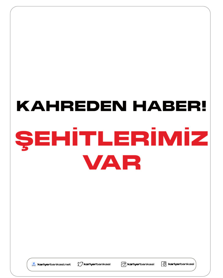 MSB'den son dakika şehit haberleri açıklaması geldi.
