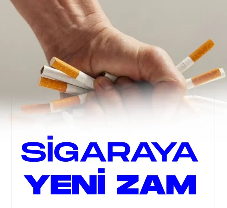 Sigara fiyatlarına yeni zam geldi.