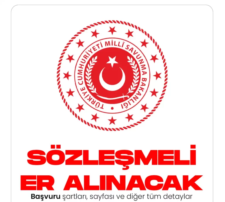 Milli Savunma Bakanlığı sözleşmeli er alımı yapacak.