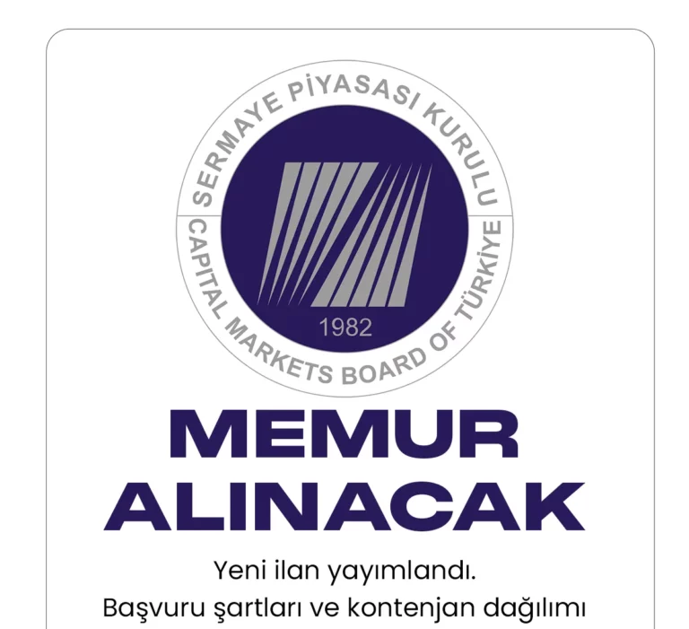 Sermaye Piyasası Kurulu Başkanlığı (SPK) memur alımı duyurusu yayımlandı.