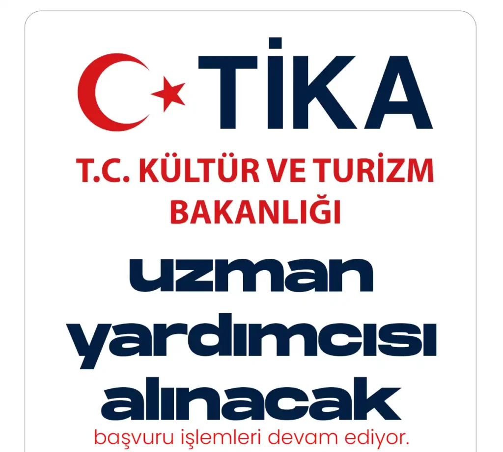 tika uzman yardımcısı alımı başvuruları devam ediyor.