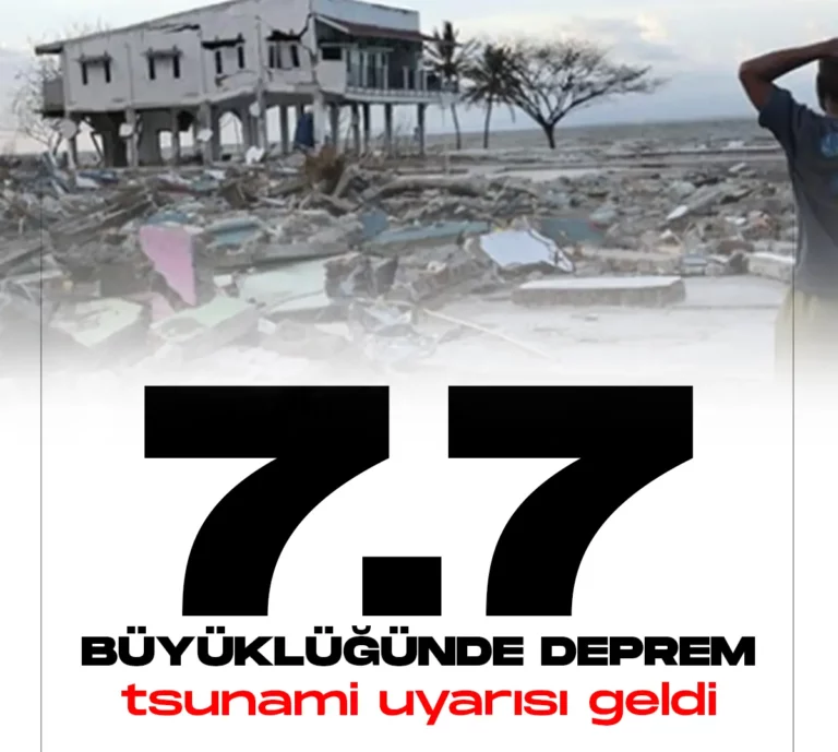 Endonezyada 7.7 büyüklüğünde deprem meydana geldi.