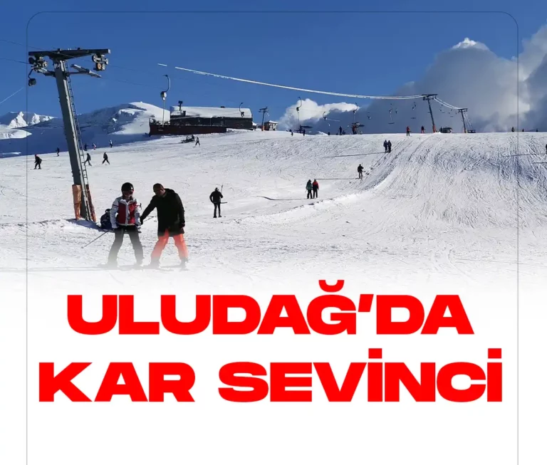 Uludağda kar turizmi sevinci.