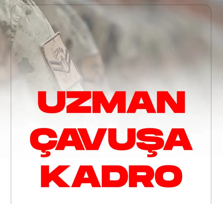Uzman çavuşa kadro düzenlemesi geliyor.