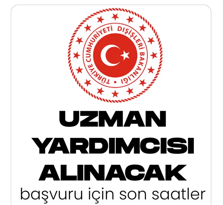 uzman yardımcısı alımı başvuruları sona eriyor.
