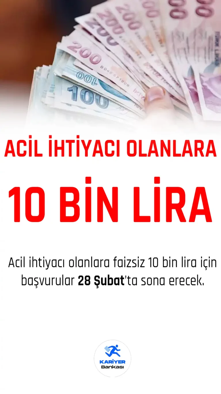 Yapı Kredi'den acil ihtiyaçlar için 10 bin lira faizsiz kredi imkanı.