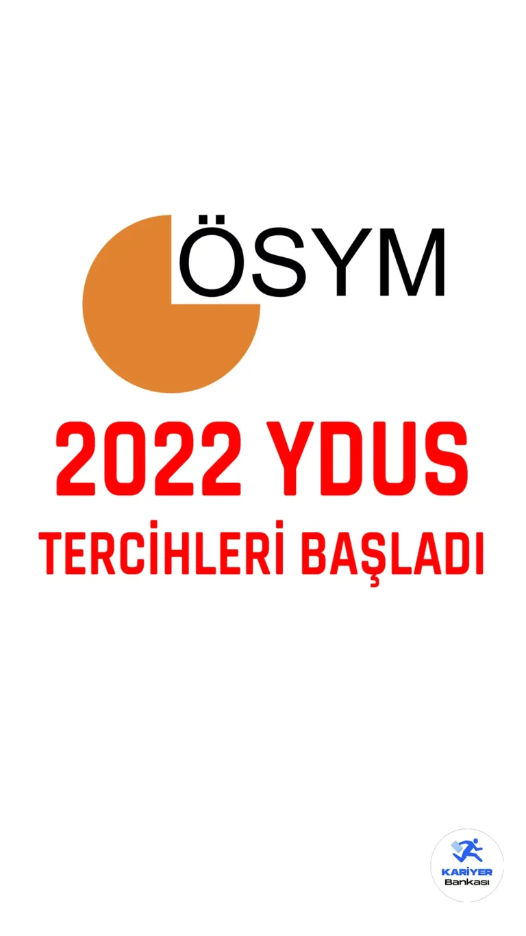 2022 YDUS tercihleri alınmaya başladı. ÖSYM resmi sayfasından. yayımlanan duyuruya göre, Tıpta Yan Dal Uzmanlık Eğitimi Giriş Sınavı için tercih işlemleri 23 Şubat 2023 tarihi itibarıyla başladı. Başvuru yapacak adayların başvurularını, ÖSYM  https://ais.osym.gov.tr  adresi üzerinden gerçekleştirebileceği aktarıldı.