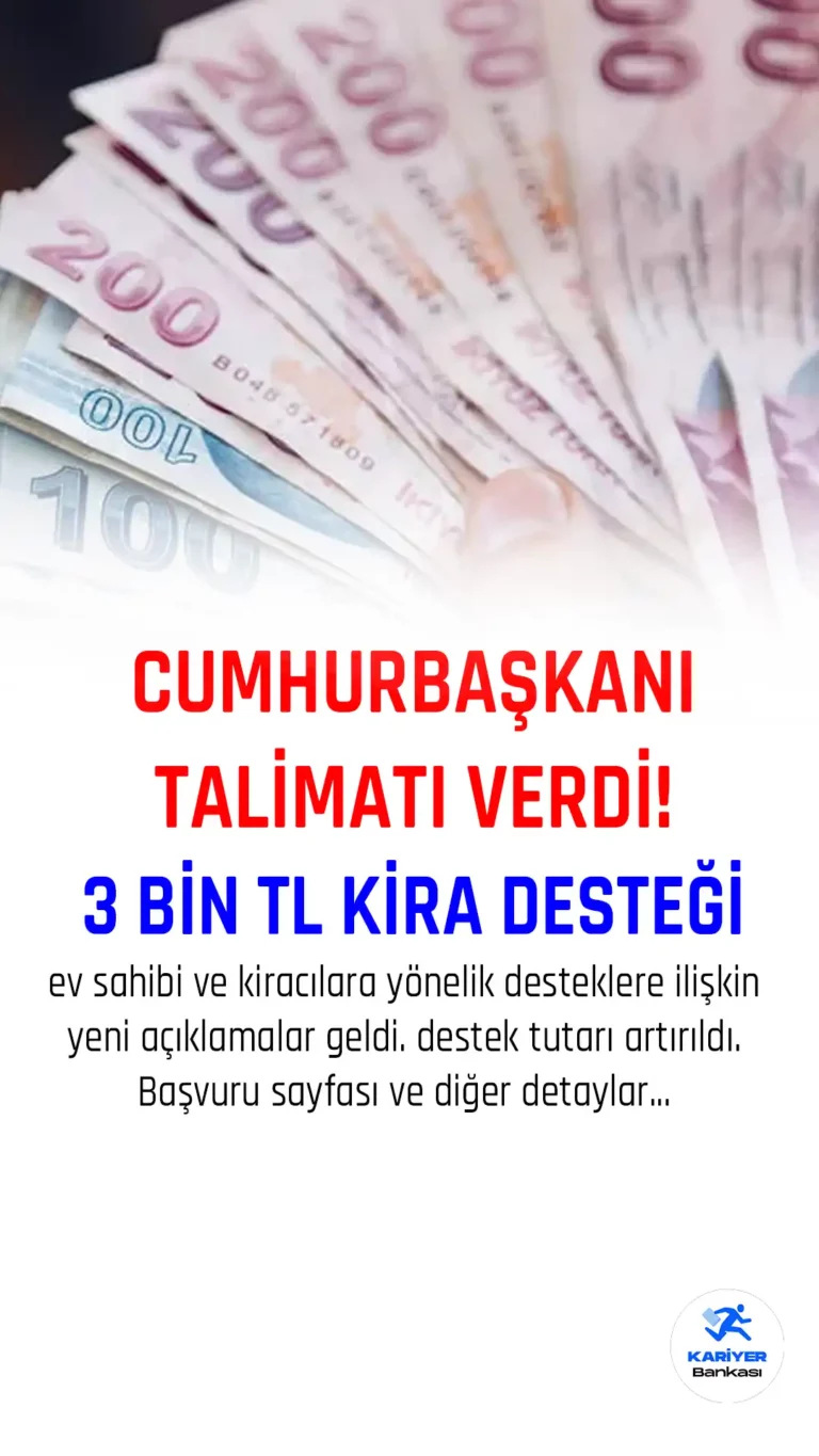 kira yardımı desteği başvuruları nereden yapılır.