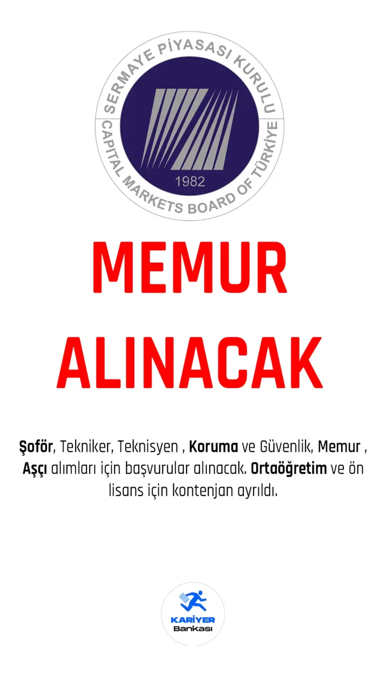 SPK memur alımı için başvuru işlemleri sürüyor.