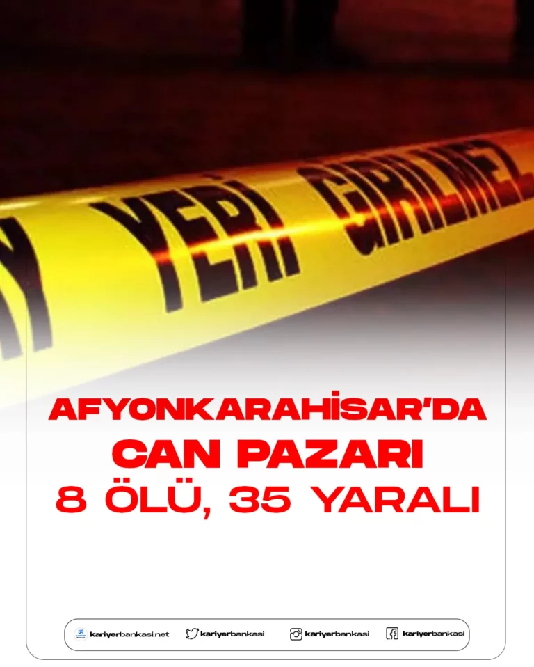 Afyonkarahisar’da Can Pazarı: 8 Ölü, 35 Yaralı