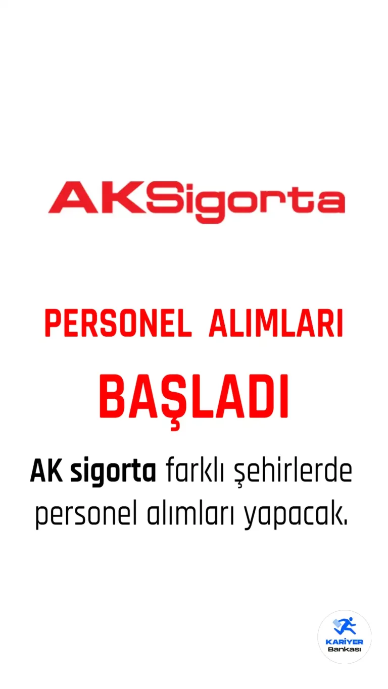 Aksigorta personel alımı başvuruları başladı.