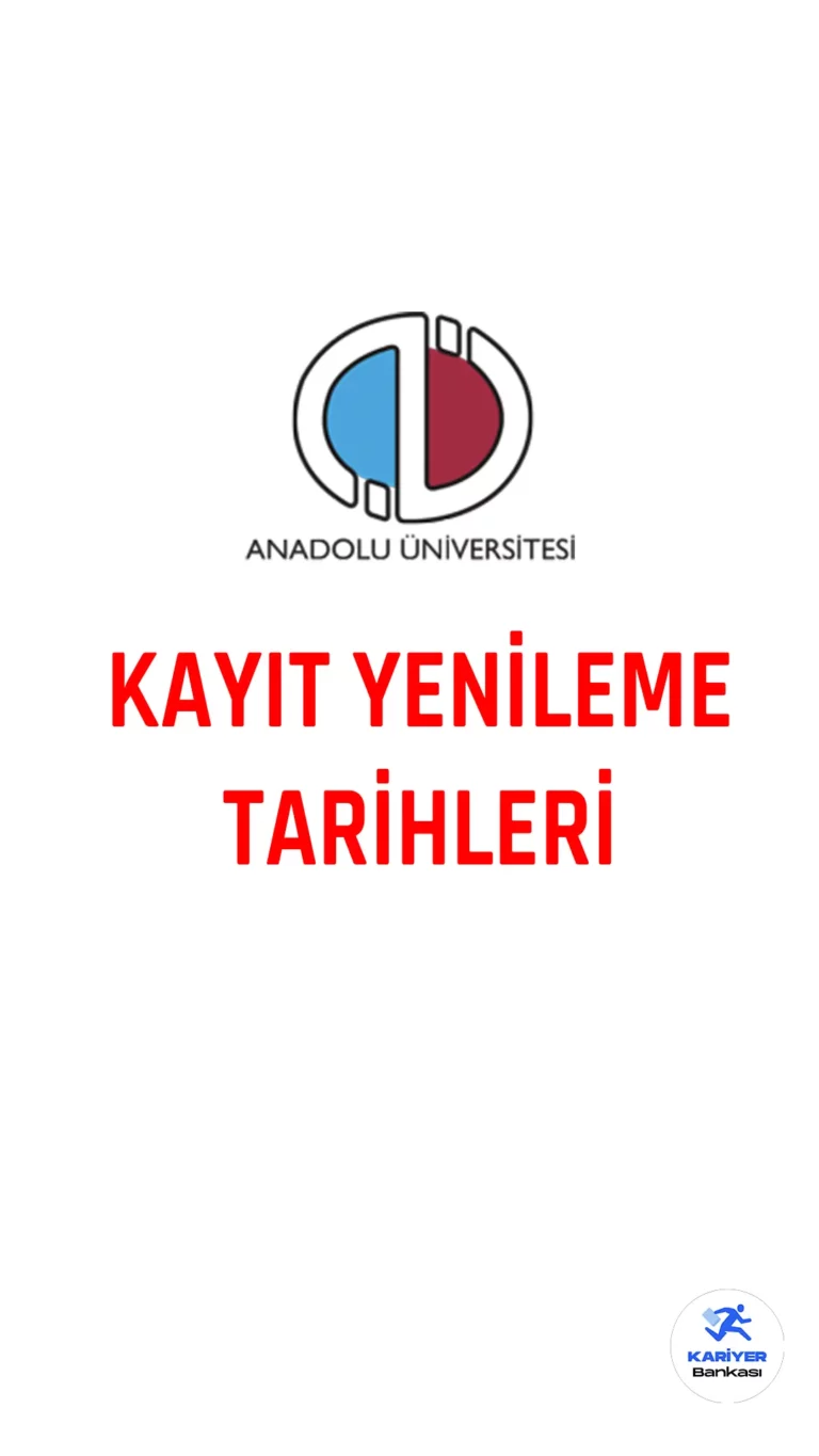Anadolu Üniversitesi, Açıköğretim, İktisat ve İşletme Fakülteleri için 2022-2023 Öğretim Yılı Bahar Dönemi kayıt yenileme işlemleri 2 Mart'ta sona eriyor.