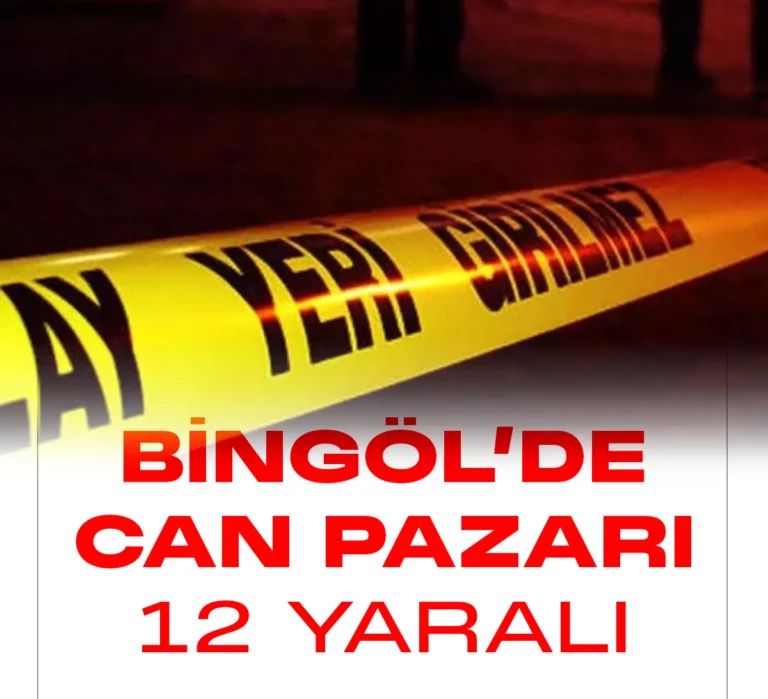 Bingöl'de can pazarı. Kazada 12 kişi yaralandı.