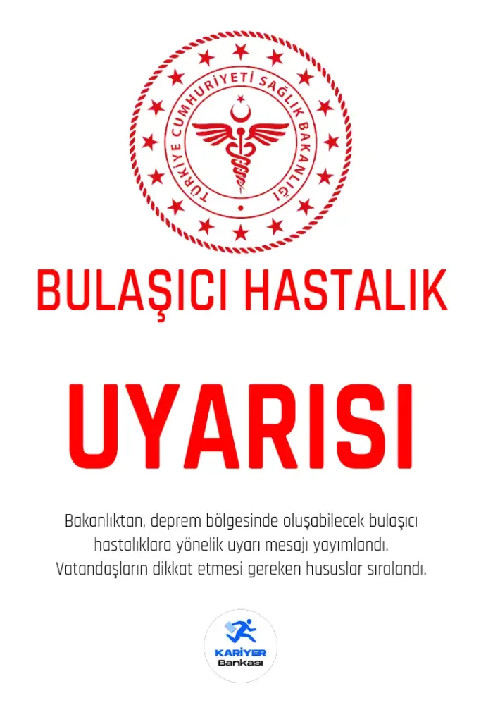 Sağlık Bakanlığından bulaşıcı hastalıklara karşı uyarı geldi.