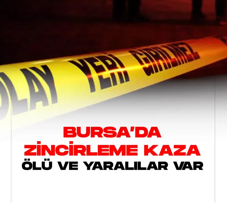 Bursada zincirleme kaza meydana geldi.