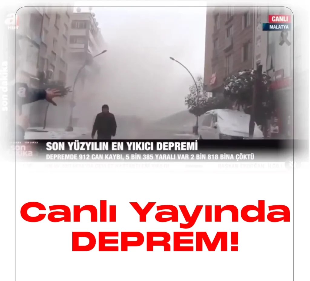 Malatya'da canlı yayında deprem!Malatya'da A Haber muhabiri canlı yayın yaptığı sırada peş peşe deprem meydana geldi.