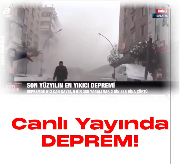 Malatya'da canlı yayında deprem!Malatya'da A Haber muhabiri canlı yayın yaptığı sırada peş peşe deprem meydana geldi.