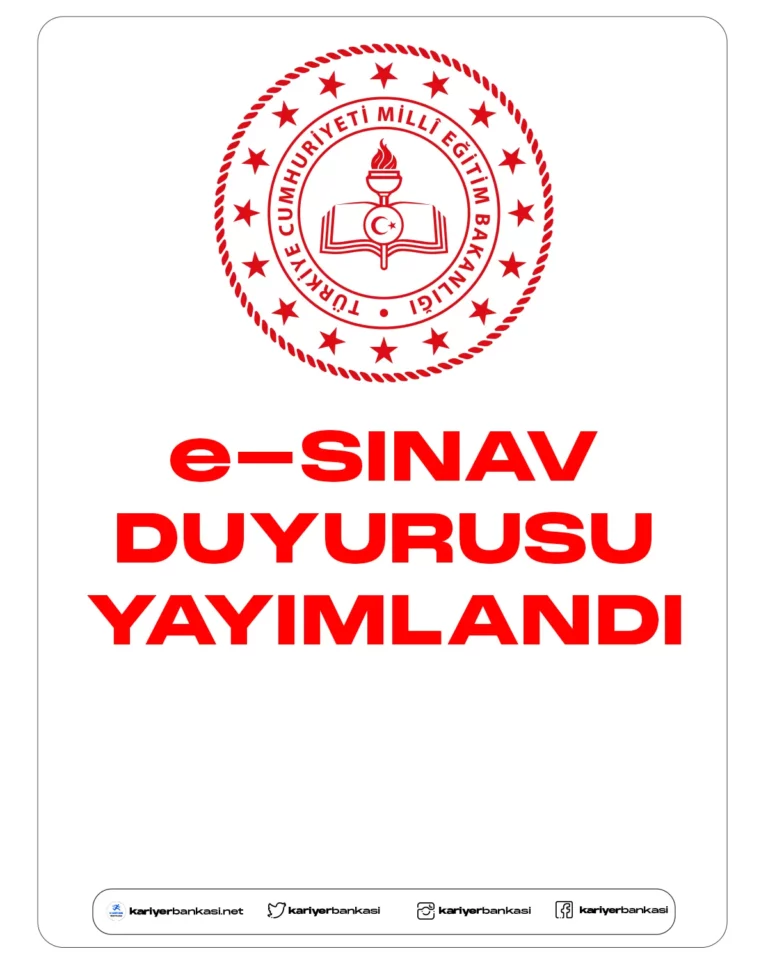 MEB e-Sınavları ertelediğini duyurdu.Milli Eğitim Bakanlığı 7-12 Şubat 2023 tarihleri arasındaki tüm e-Sınav'ları ertelediğini açıkladı.