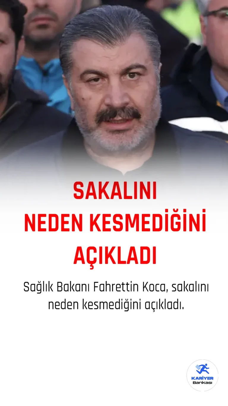 Bakanlar sakallarını neden kesmiyor? Sağlık Bakanı Fahrettin Koca, uzayan sakallarını neden kesmediğini İsmail Saymaz'a açıkladı.