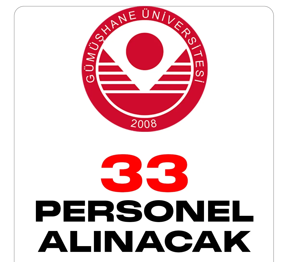 Gümüşhane Üniversitesi personel alımı duyurusu yayımlandı.