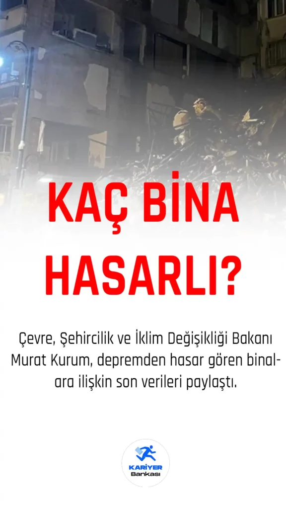 Depremde kaç bina hasar gördü.