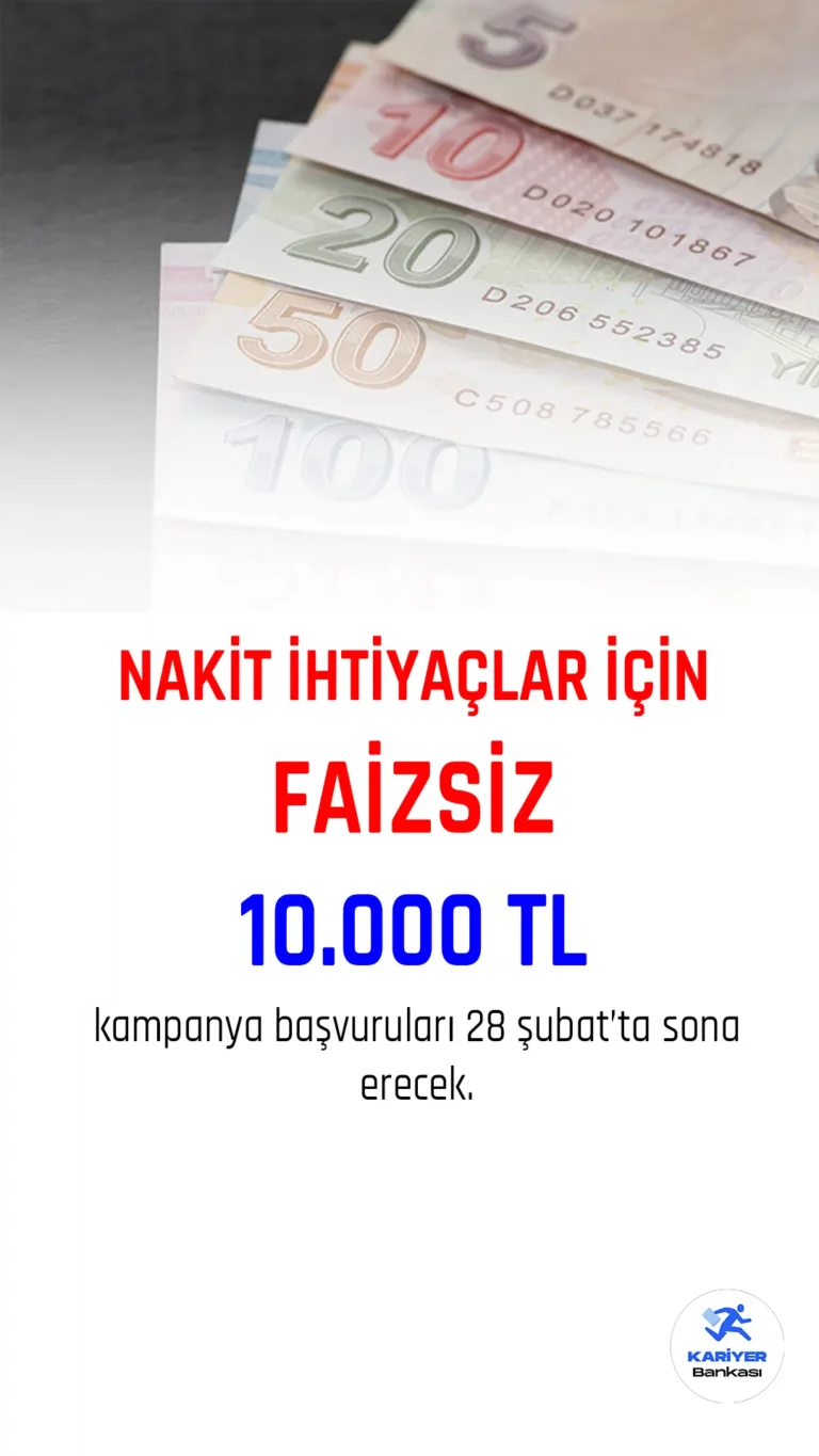İş Bankası Faizsiz 10 Bin TL Kampanyası başvuruları devam ediyor.