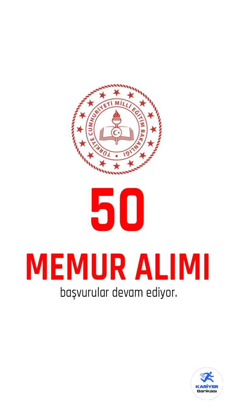 Milli Eğitim Bakanlığı (MEB) memur alımı başvuruları devam ediyor.