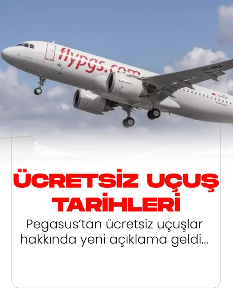 Pegasus'tan ücretsiz uçuşlar hakkında yeni açıklama geldi.