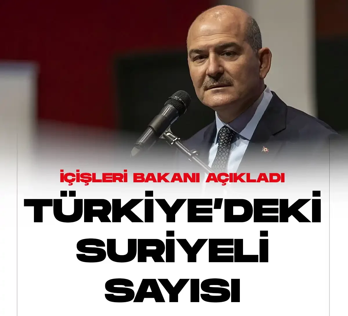 İçişleri Bakanı Soylu, Türkiye'deki suriyeli sayısını açıkladı.