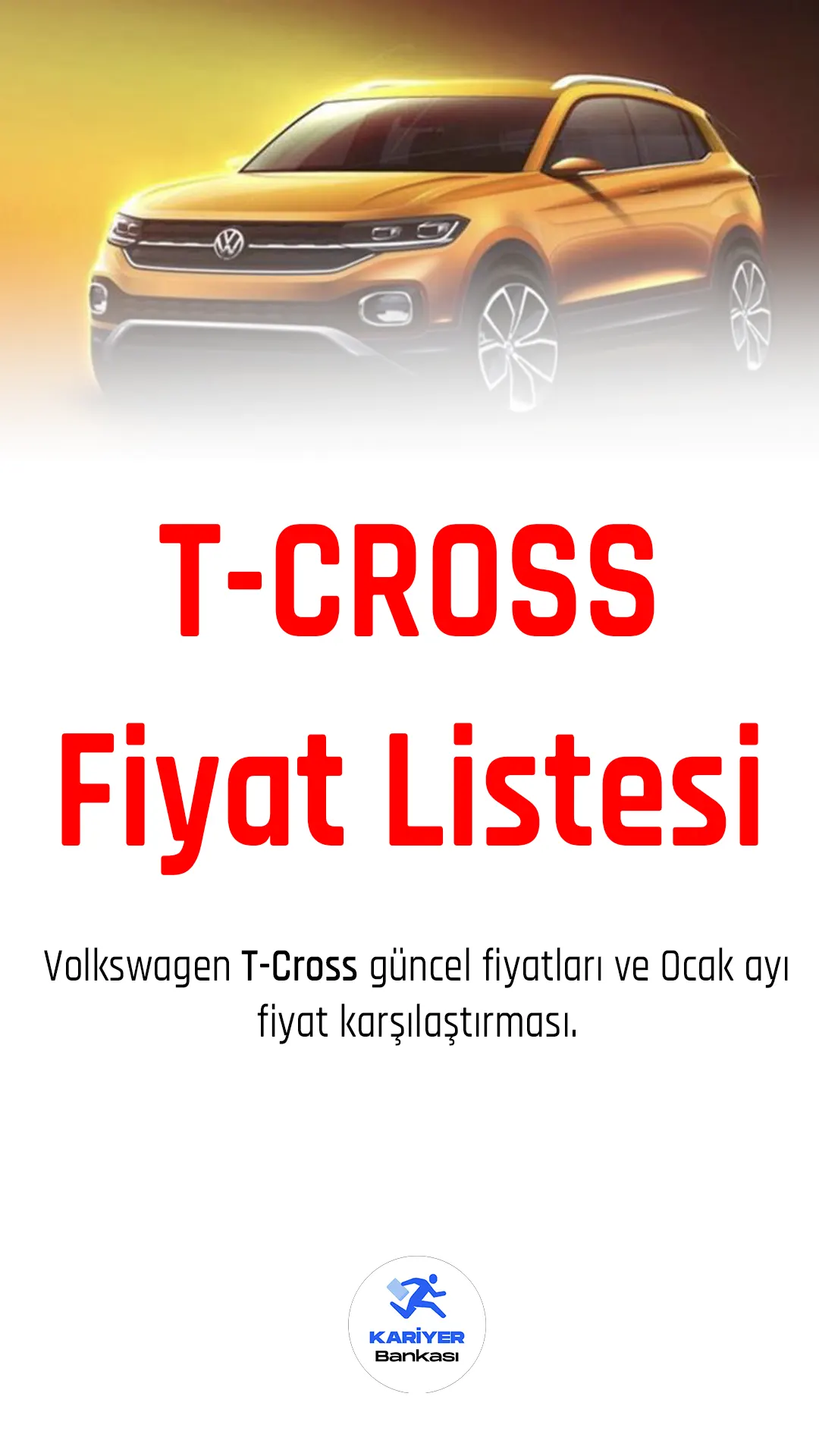T-Cross Şubat 2023 fiyat listesi yayımlandı.