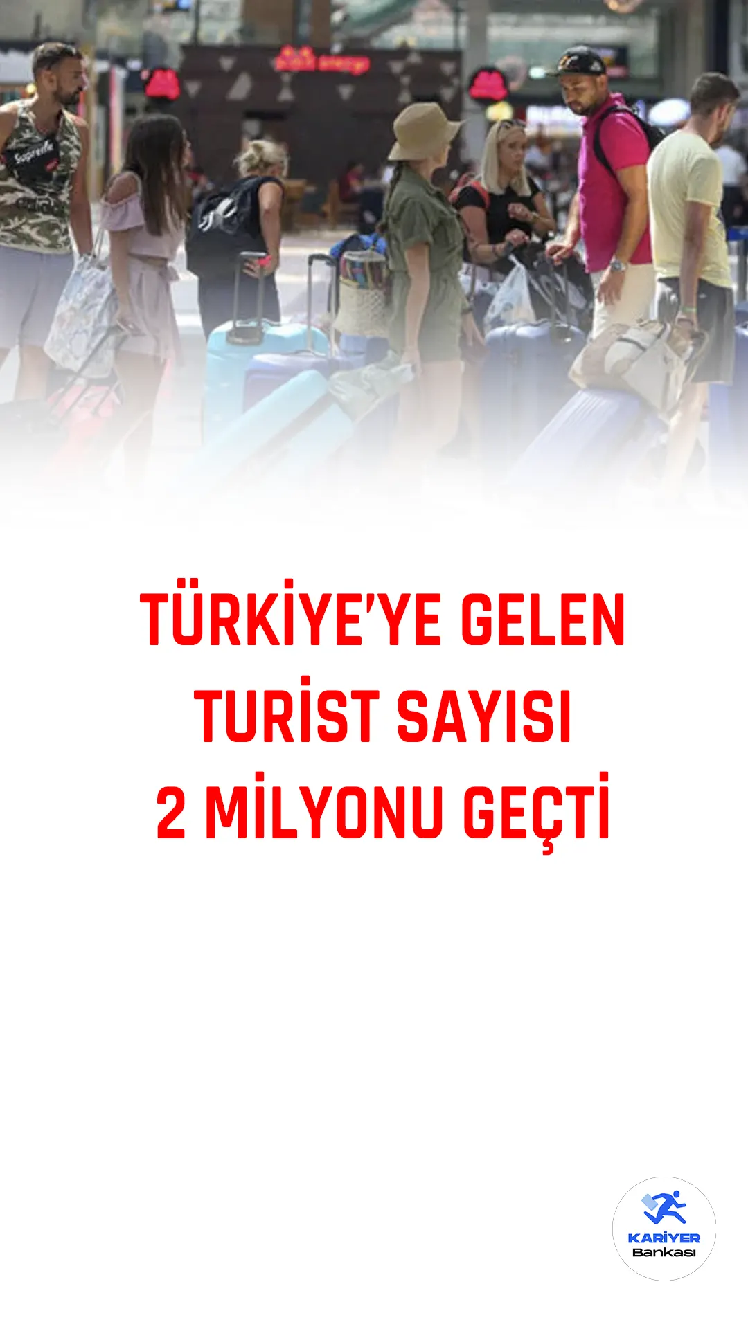 Kültür ve Turizm Bakanlığı'nın açıkladığı verilere göre, Türkiye'ye Ocak 2022'de gelen yabancı ziyaretçi sayısı, geçen yılın aynı ayına göre yüzde 56,51 artarak 2 milyon 5 bin 967 kişi oldu.